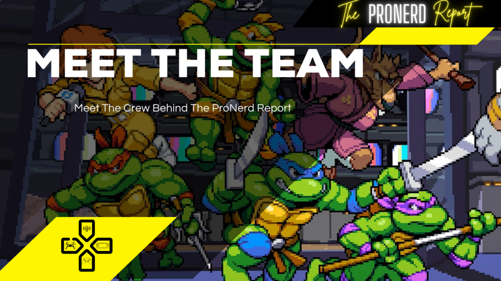 Black and Yellow TMNT Meet the Team Page